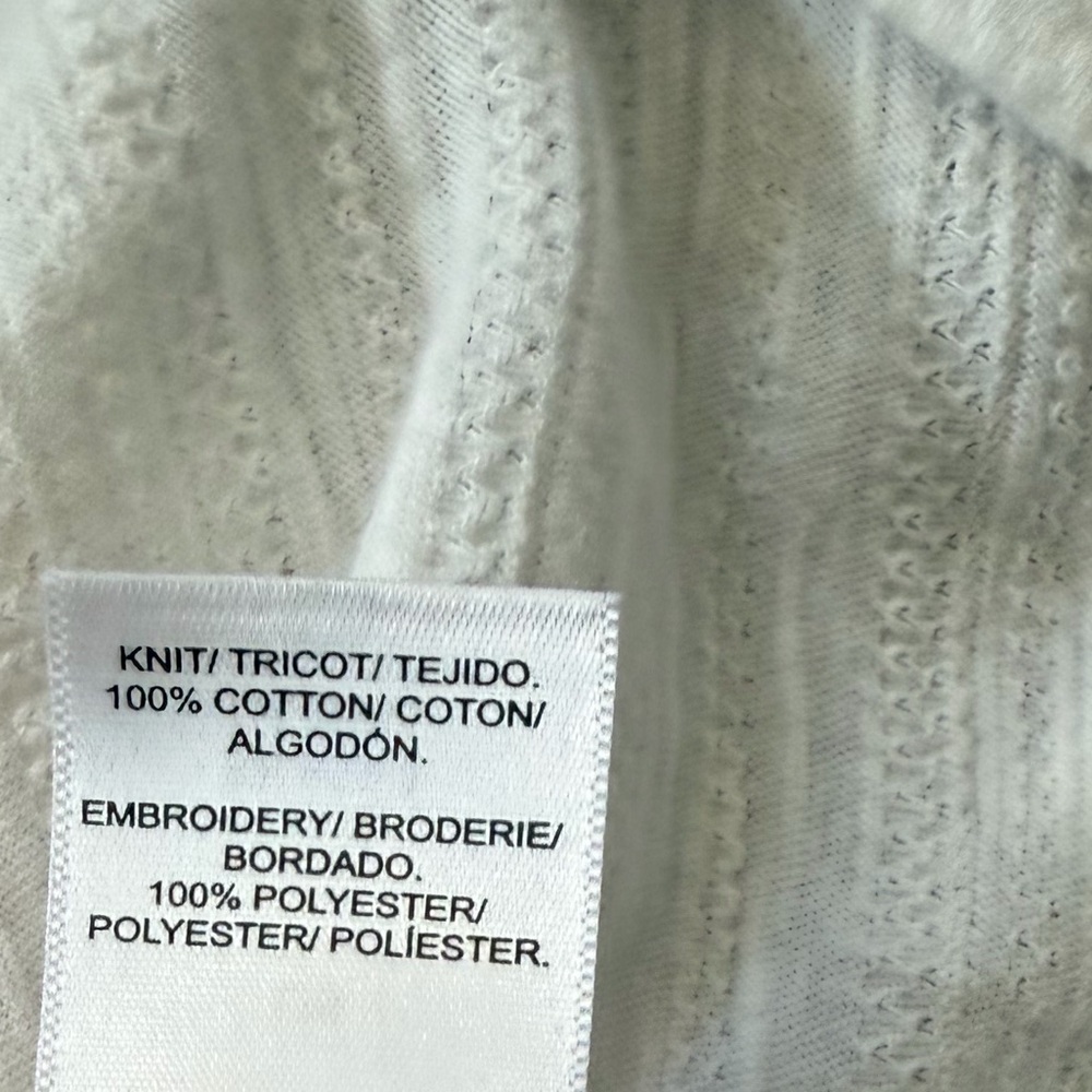 Lucky Brand Cream Peasant Blouse with Gold Embroidery - Picture 11 of 11